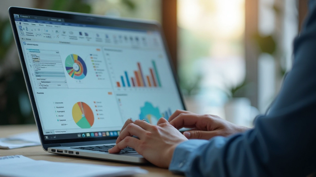 Pivot table analyse op Excel scherm met samengevoegde data en rapportage